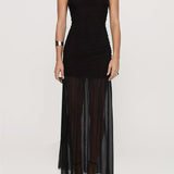 Elegant Off-Shoulder Minimalist Evening Dress