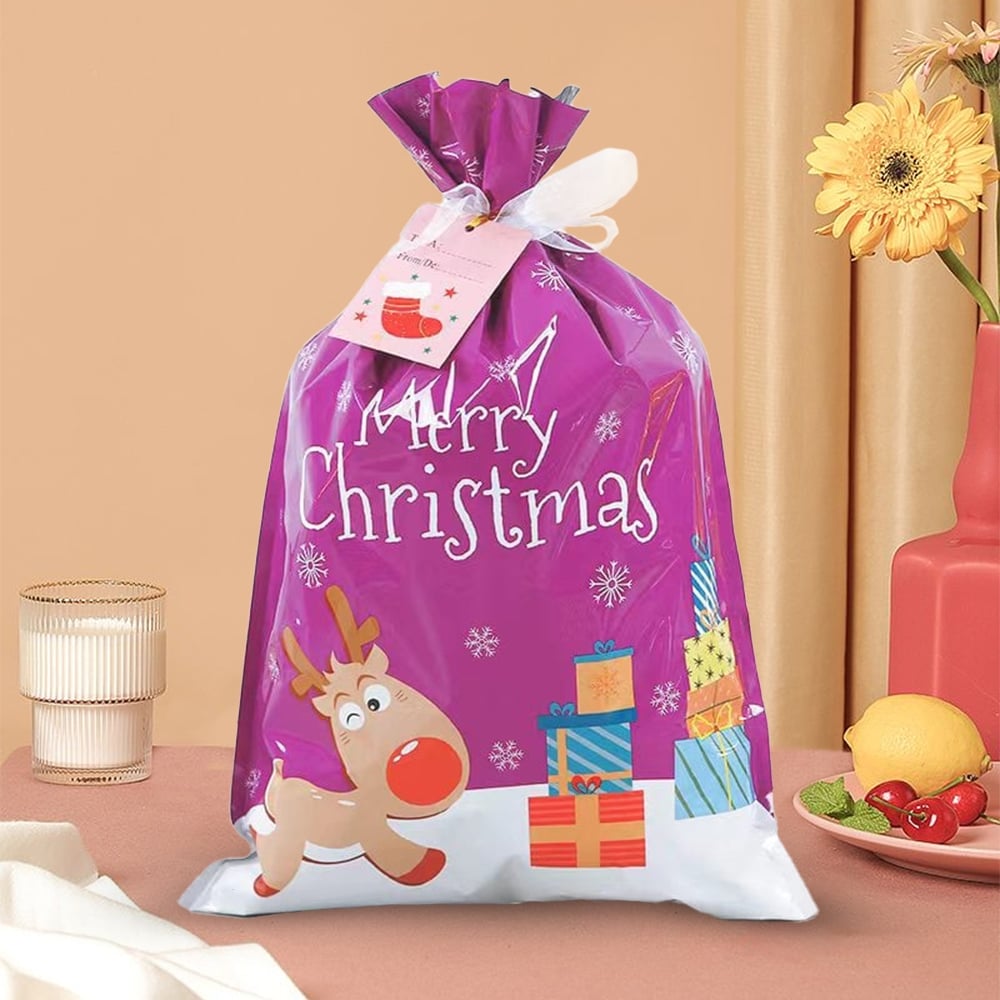 🎄Drawstring Christmas Gift Bags (Biodegradable)
