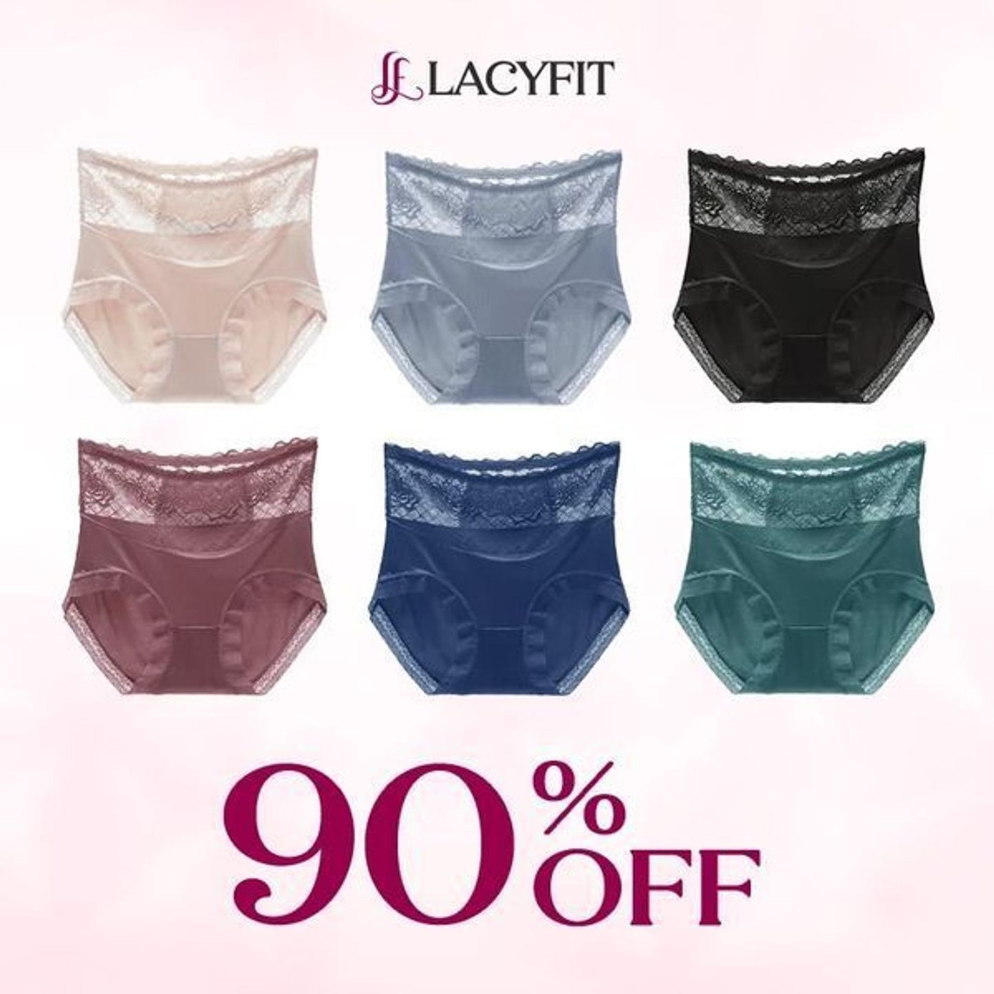 LacyFit 💖Last Day 70% OFF✨⛱️#1 Free Shipping🏆- Silky Comfort High Waist Hiplift Panties