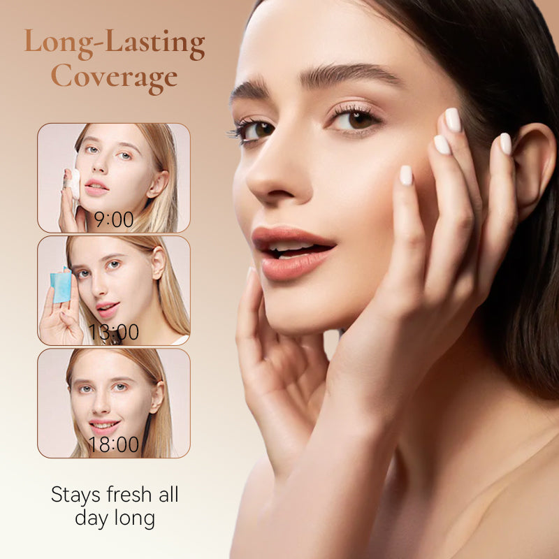 Double-Layer Concealer Cushion Powder Compact 2-In-1