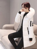 She Shimmer - Women’s Hooded Fur Parka Coat