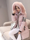 She Shimmer - Women’s Hooded Fur Parka Coat