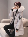She Shimmer - Women’s Hooded Fur Parka Coat