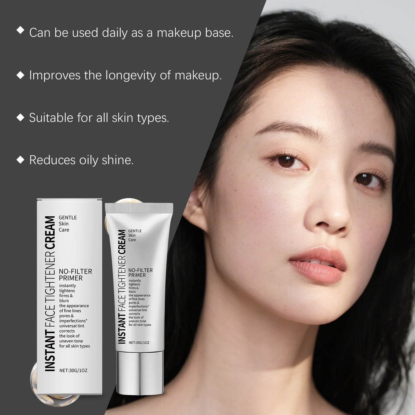 😍LAST DAY PROMOTION - 50%OFF💕Instant Makeup Primer For Face No-Filter Primer Instant Skin Tightener