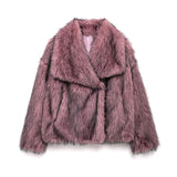 She Shimmer - Women’s Plush Faux Fur Jacket