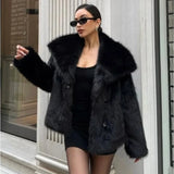 She Shimmer - Women’s Plush Faux Fur Jacket