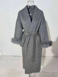 She Shimmer - Women’s Elegant Wool Coat