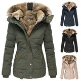 She Shimmer - Women’s Hooded Quilted Parka Jacket