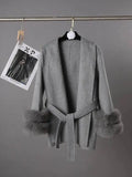 She Shimmer - Women’s Elegant Wool Coat