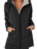 She Shimmer - Women’s Hooded Quilted Mid-Length Jacket