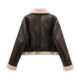 She Shimmer - Women’s Faux Shearling Belted Coat
