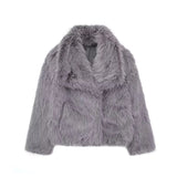 She Shimmer - Women’s Plush Faux Fur Jacket