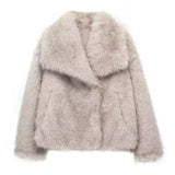 She Shimmer - Women’s Plush Faux Fur Jacket