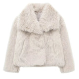 She Shimmer - Women’s Plush Faux Fur Jacket