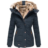 She Shimmer - Women’s Hooded Quilted Parka Jacket