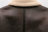 She Shimmer - Women’s Faux Shearling Belted Coat