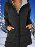 She Shimmer - Women’s Hooded Quilted Mid-Length Jacket