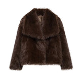 She Shimmer - Women’s Plush Faux Fur Jacket