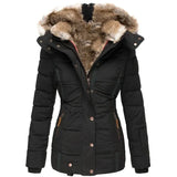She Shimmer - Women’s Hooded Quilted Parka Jacket