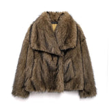 She Shimmer - Women’s Plush Faux Fur Jacket