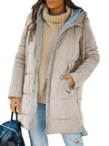 She Shimmer - Women’s Hooded Quilted Mid-Length Jacket