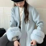 She Shimmer - Women’s Elegant Wool Coat