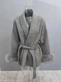 She Shimmer - Women’s Elegant Wool Coat
