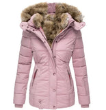 She Shimmer - Women’s Hooded Quilted Parka Jacket