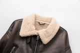 She Shimmer - Women’s Faux Shearling Belted Coat