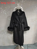 She Shimmer - Women’s Elegant Wool Coat