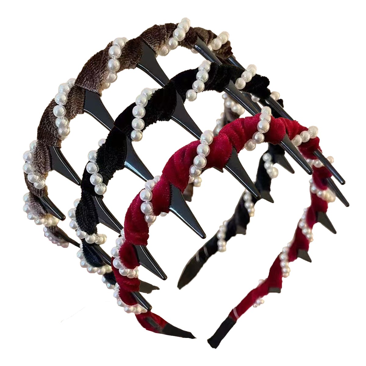 🔥2025 Hot Sale🔥Retro High Skull Pearl Headband