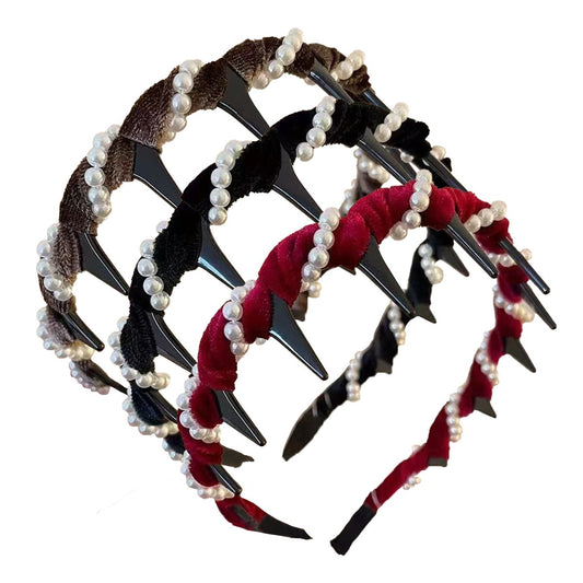 🔥2025 Hot Sale🔥Retro High Skull Pearl Headband