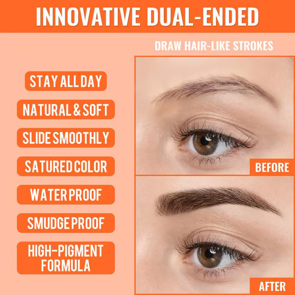 🌟 Achieve Perfect Brows✨ 4D Brow Pen – For Natural, All-Day Eyebrow & Eyeliner Perfection! 💁‍♀